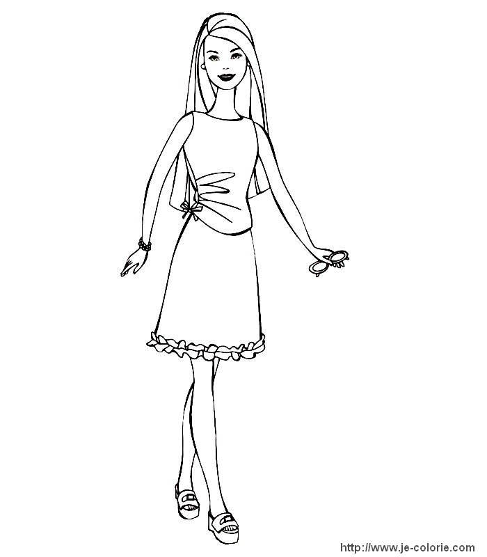Coloring page: Barbie (Cartoons) #27562 - Free Printable Coloring Pages