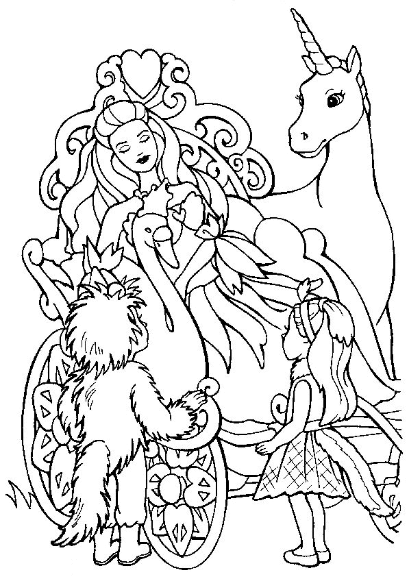 Coloring page: Barbie (Cartoons) #27567 - Free Printable Coloring Pages