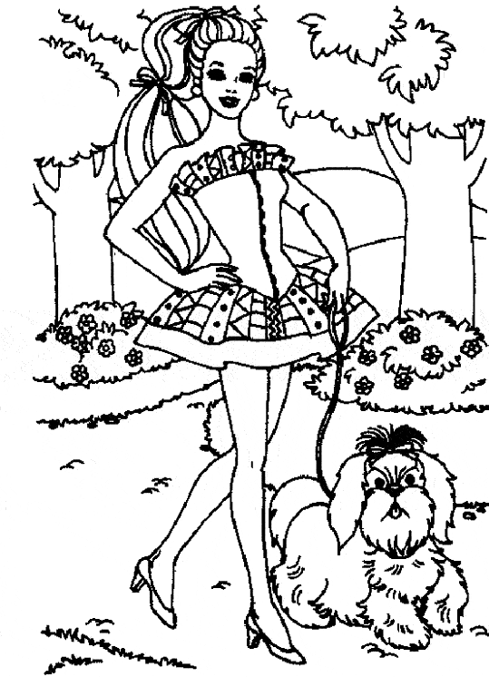 Coloring page: Barbie (Cartoons) #27572 - Free Printable Coloring Pages