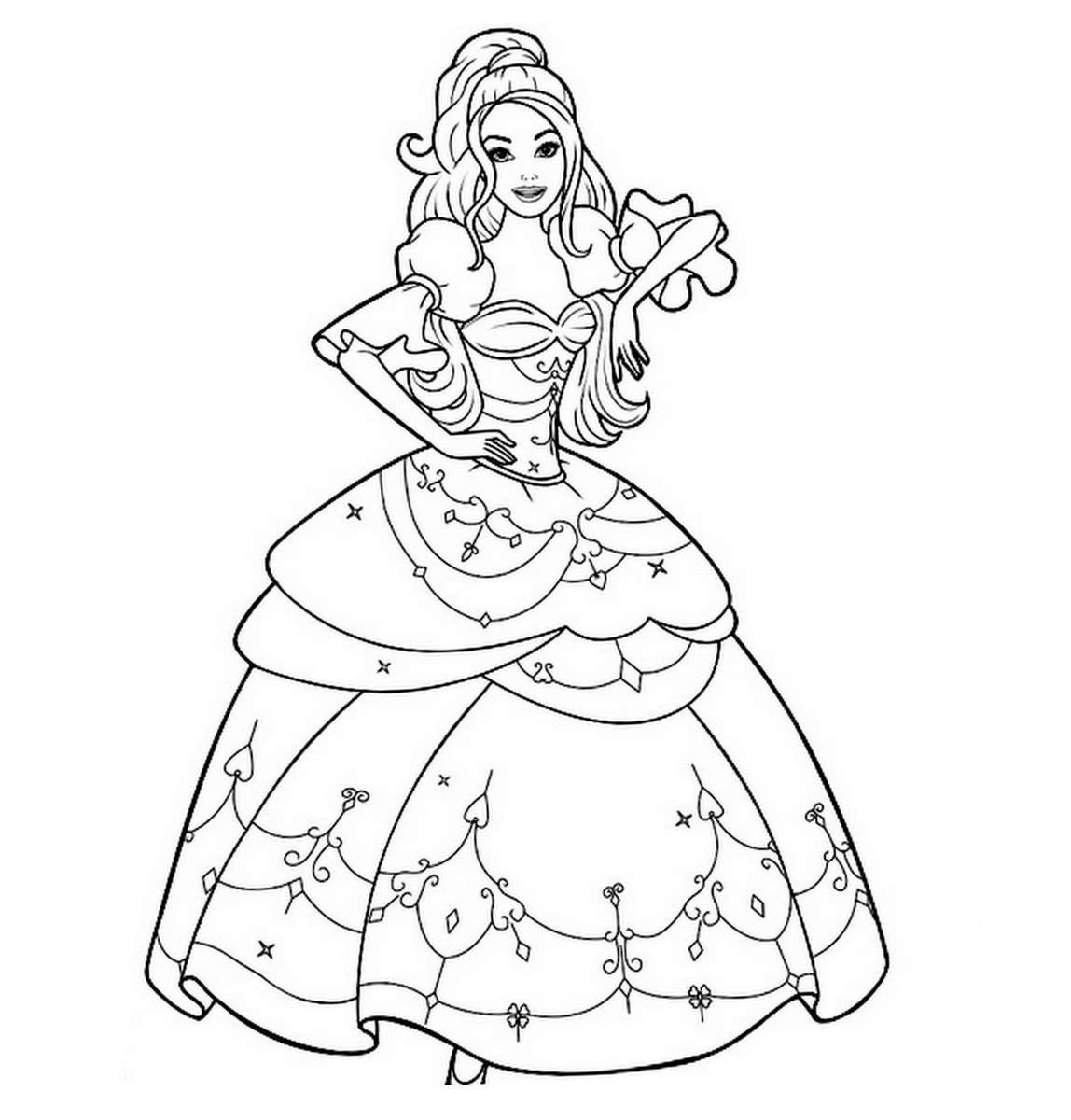 Coloring page: Barbie (Cartoons) #27577 - Free Printable Coloring Pages