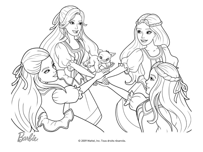 Coloring page: Barbie (Cartoons) #27594 - Free Printable Coloring Pages