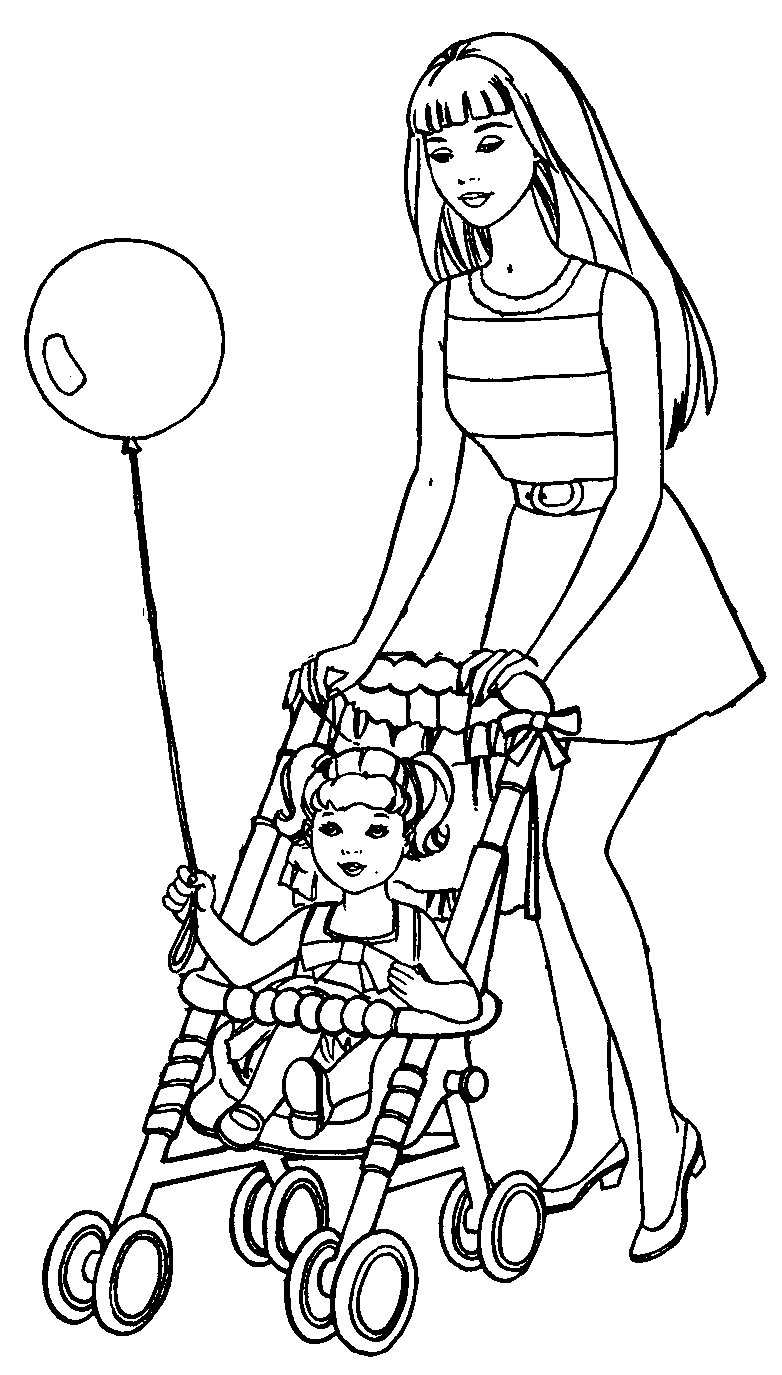 Coloring page: Barbie (Cartoons) #27596 - Free Printable Coloring Pages