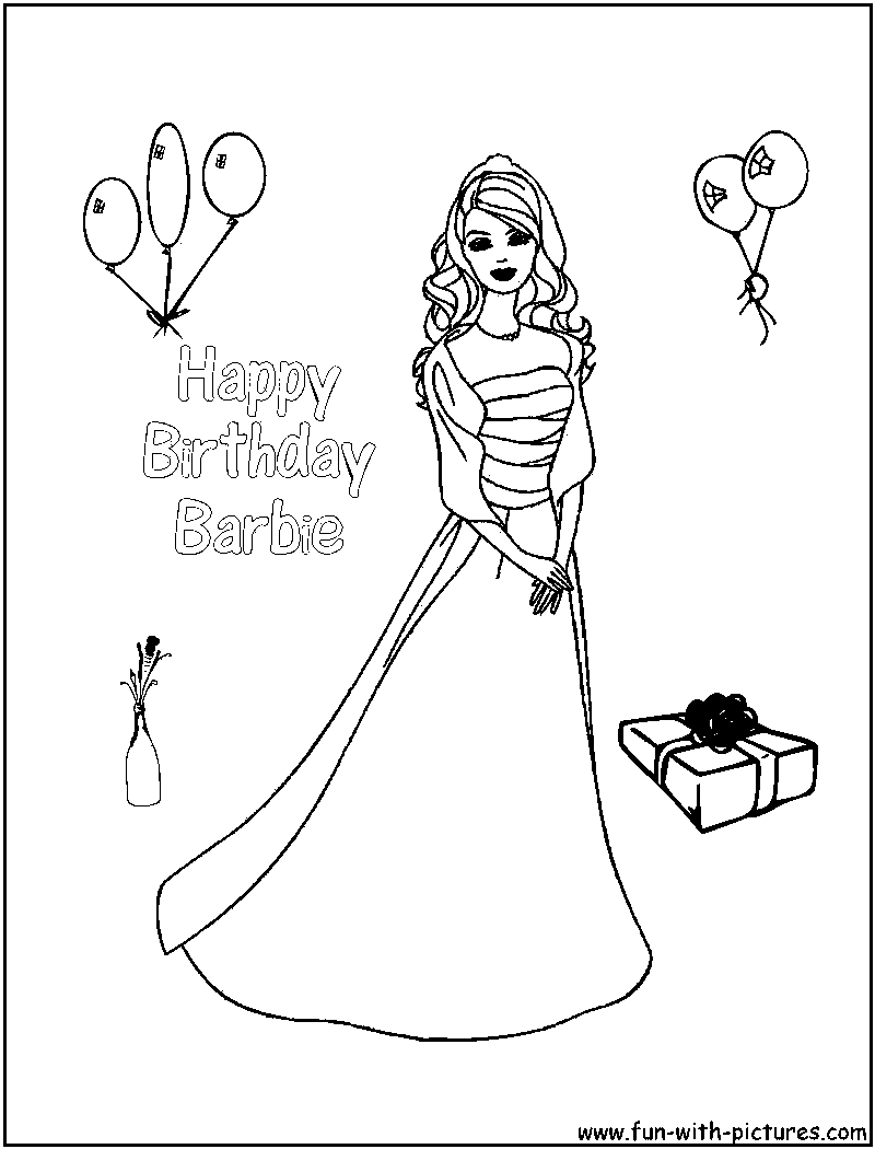 Coloring page: Barbie (Cartoons) #27599 - Free Printable Coloring Pages