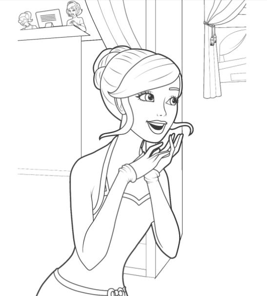 Coloring page: Barbie (Cartoons) #27603 - Free Printable Coloring Pages