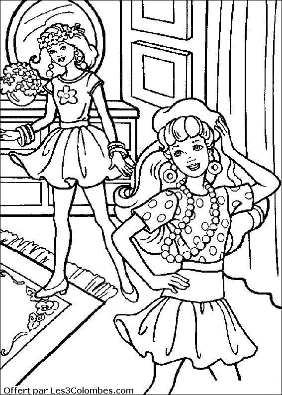 Coloring page: Barbie (Cartoons) #27605 - Free Printable Coloring Pages