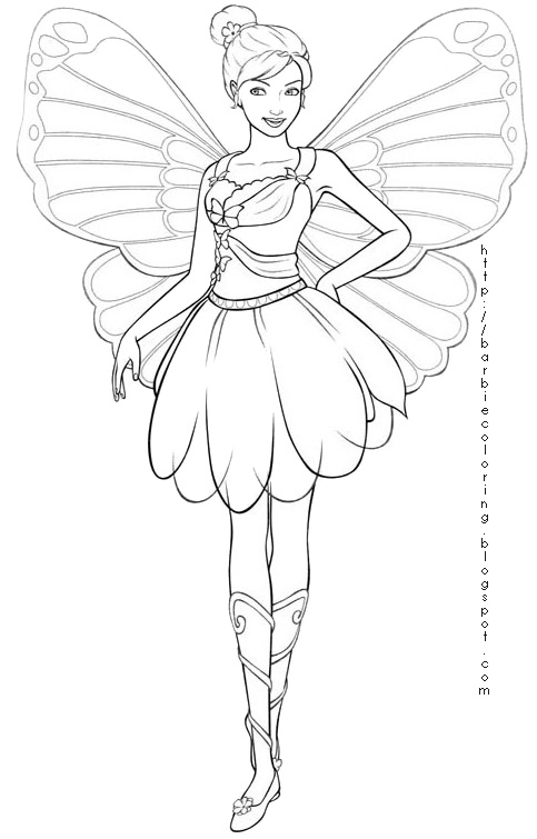 Coloring page: Barbie (Cartoons) #27609 - Free Printable Coloring Pages