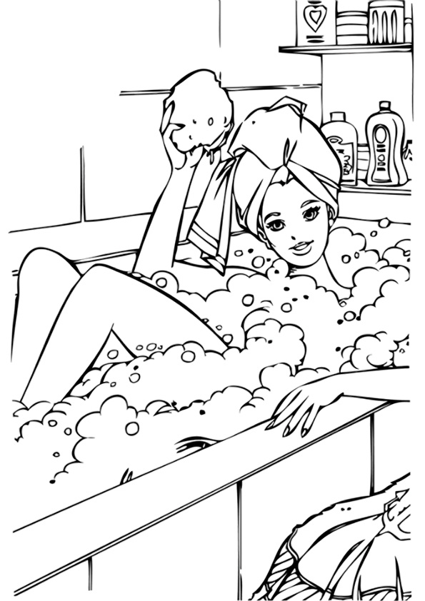 Coloring page: Barbie (Cartoons) #27610 - Free Printable Coloring Pages