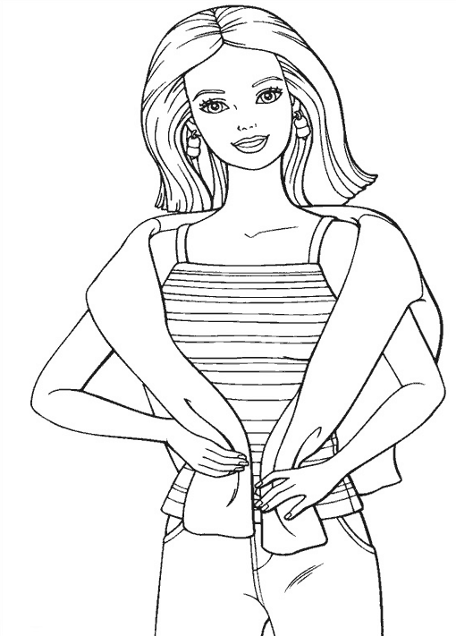 Coloring page: Barbie (Cartoons) #27621 - Free Printable Coloring Pages
