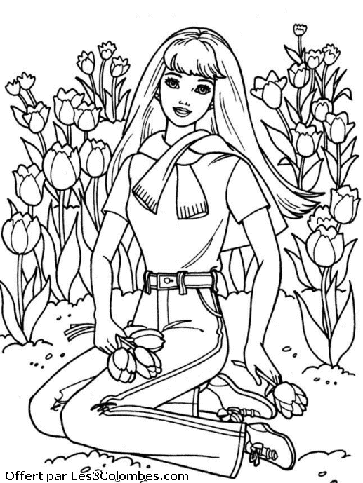 Coloring page: Barbie (Cartoons) #27625 - Free Printable Coloring Pages