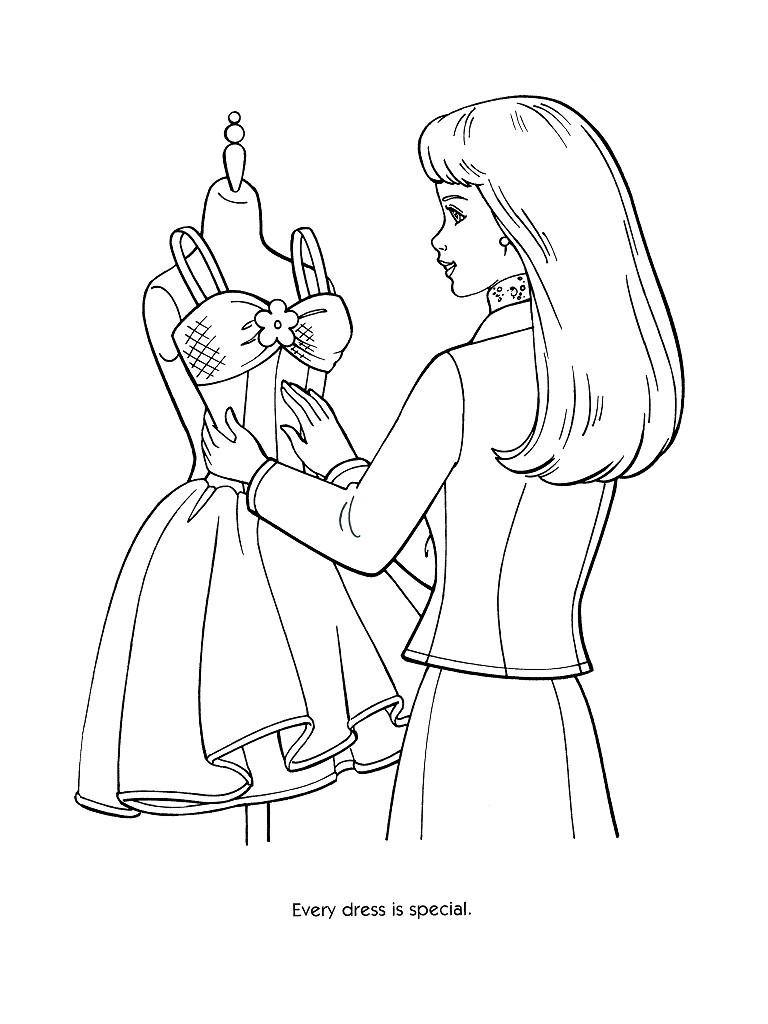 Coloring page: Barbie (Cartoons) #27639 - Free Printable Coloring Pages