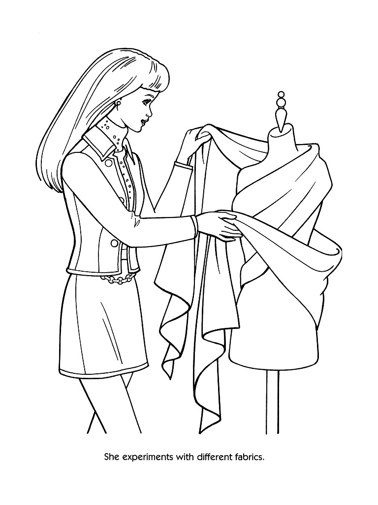 Coloring page: Barbie (Cartoons) #27641 - Free Printable Coloring Pages