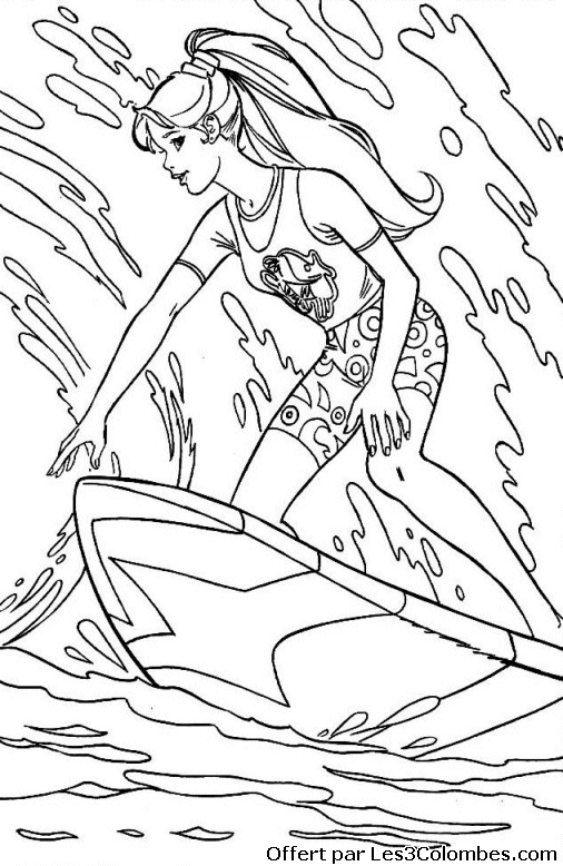 Coloring page: Barbie (Cartoons) #27645 - Free Printable Coloring Pages