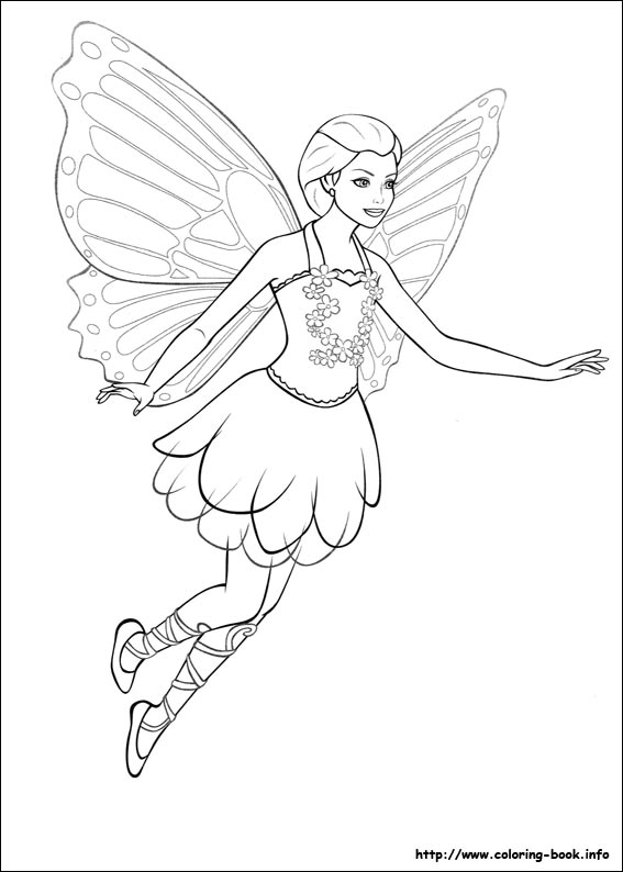 Coloring page: Barbie (Cartoons) #27648 - Free Printable Coloring Pages