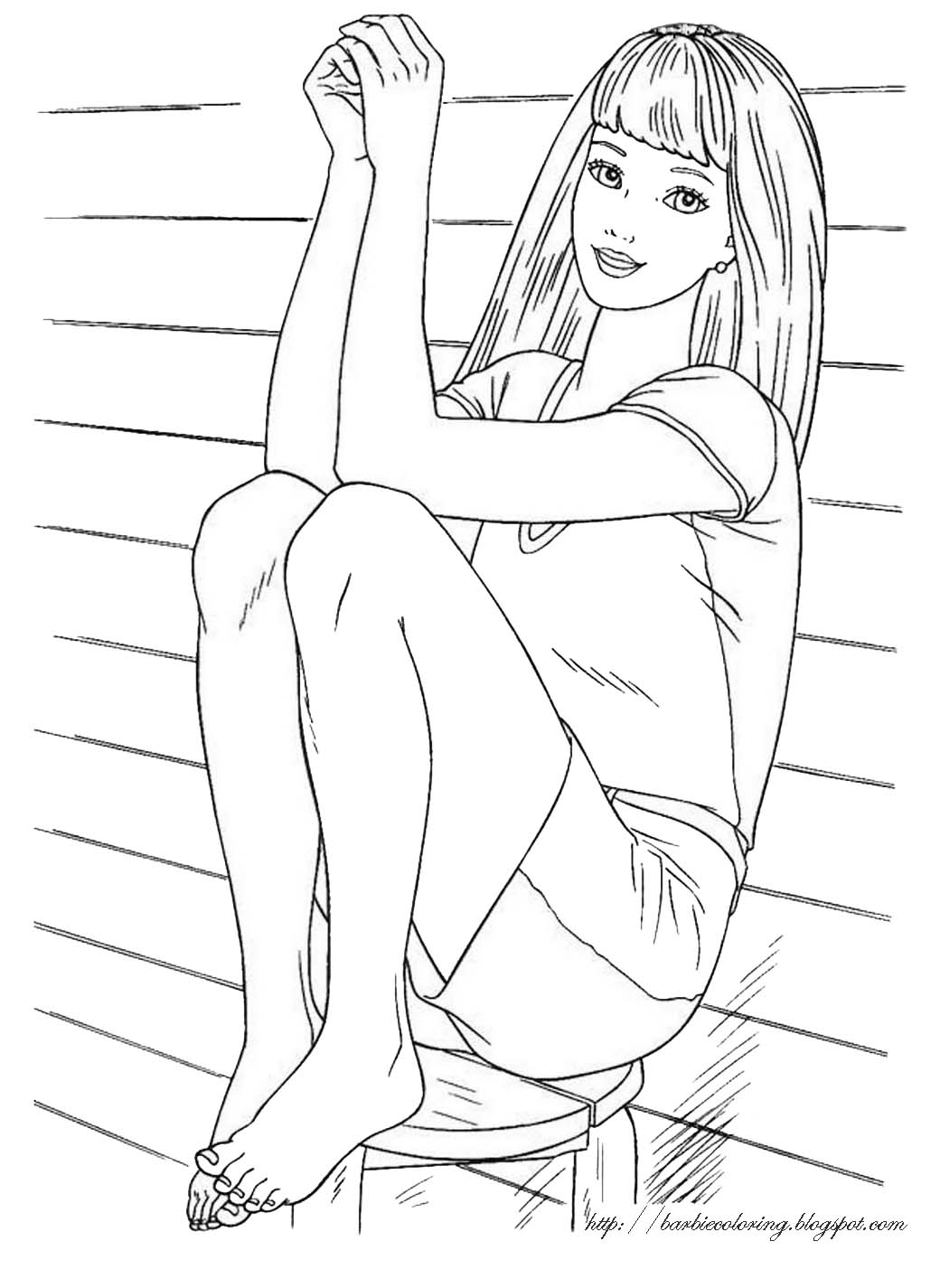 Coloring page: Barbie (Cartoons) #27665 - Free Printable Coloring Pages