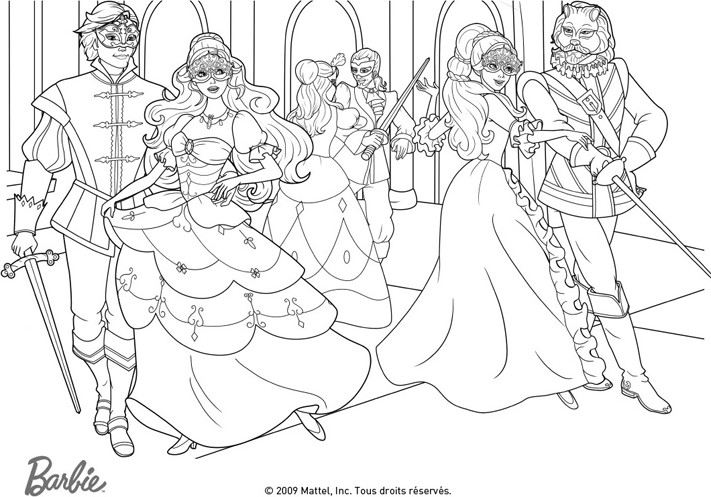 Coloring page: Barbie (Cartoons) #27670 - Free Printable Coloring Pages