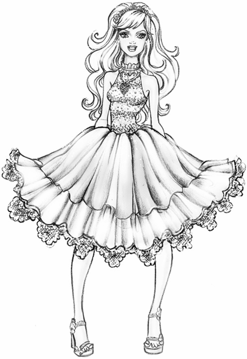 Coloring page: Barbie (Cartoons) #27673 - Free Printable Coloring Pages