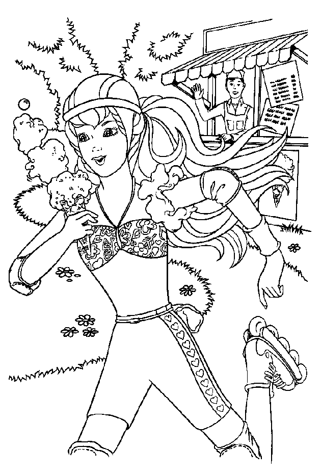 Coloring page: Barbie (Cartoons) #27681 - Free Printable Coloring Pages