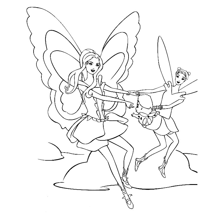 Coloring page: Barbie (Cartoons) #27685 - Free Printable Coloring Pages