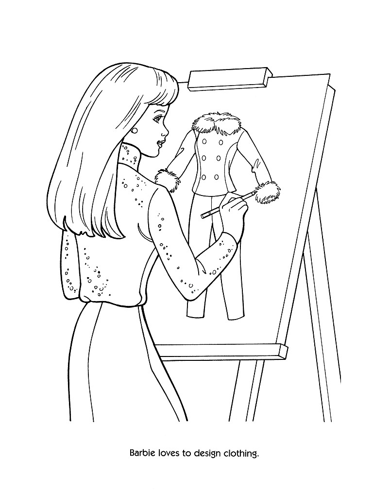 Coloring page: Barbie (Cartoons) #27699 - Free Printable Coloring Pages