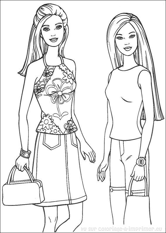 Barbie 27733 Cartoons – Printable coloring pages