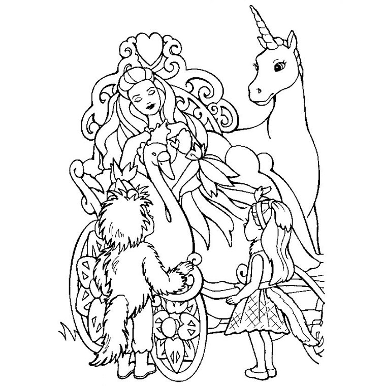 Coloring page: Barbie (Cartoons) #27740 - Free Printable Coloring Pages