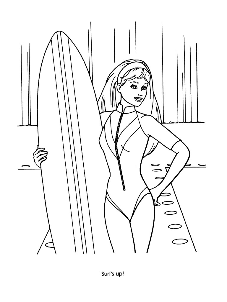 Coloring page: Barbie (Cartoons) #27751 - Free Printable Coloring Pages