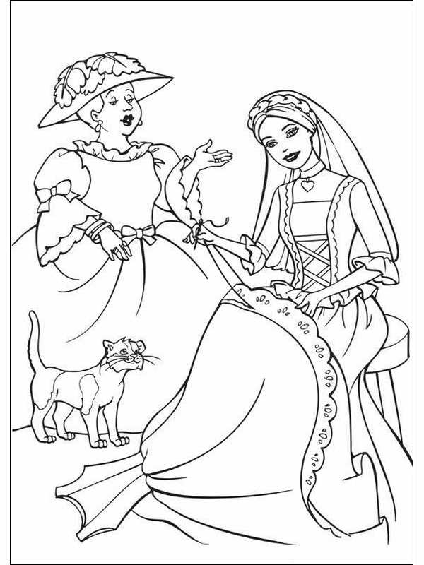 Coloring page: Barbie (Cartoons) #27761 - Free Printable Coloring Pages