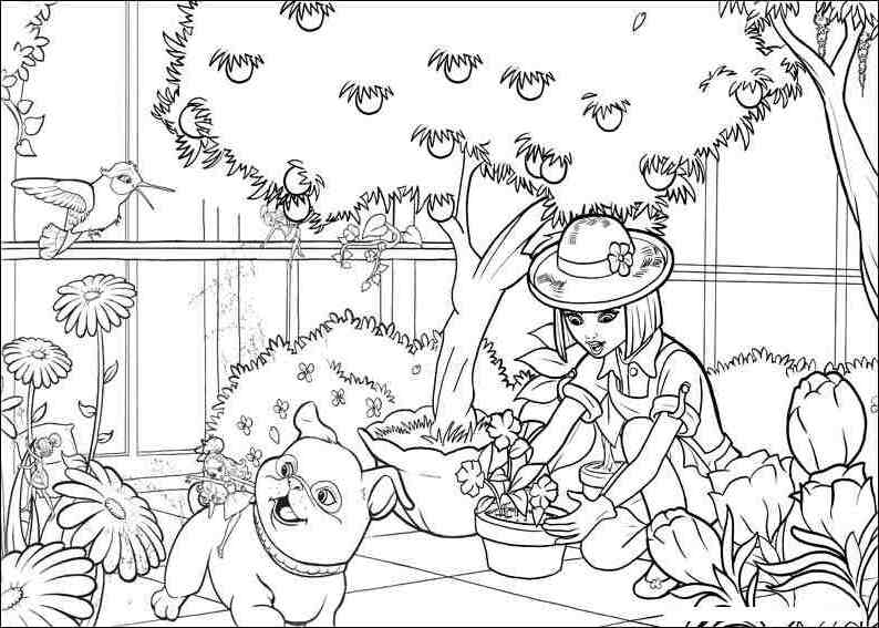 Coloring page: Barbie (Cartoons) #27804 - Free Printable Coloring Pages