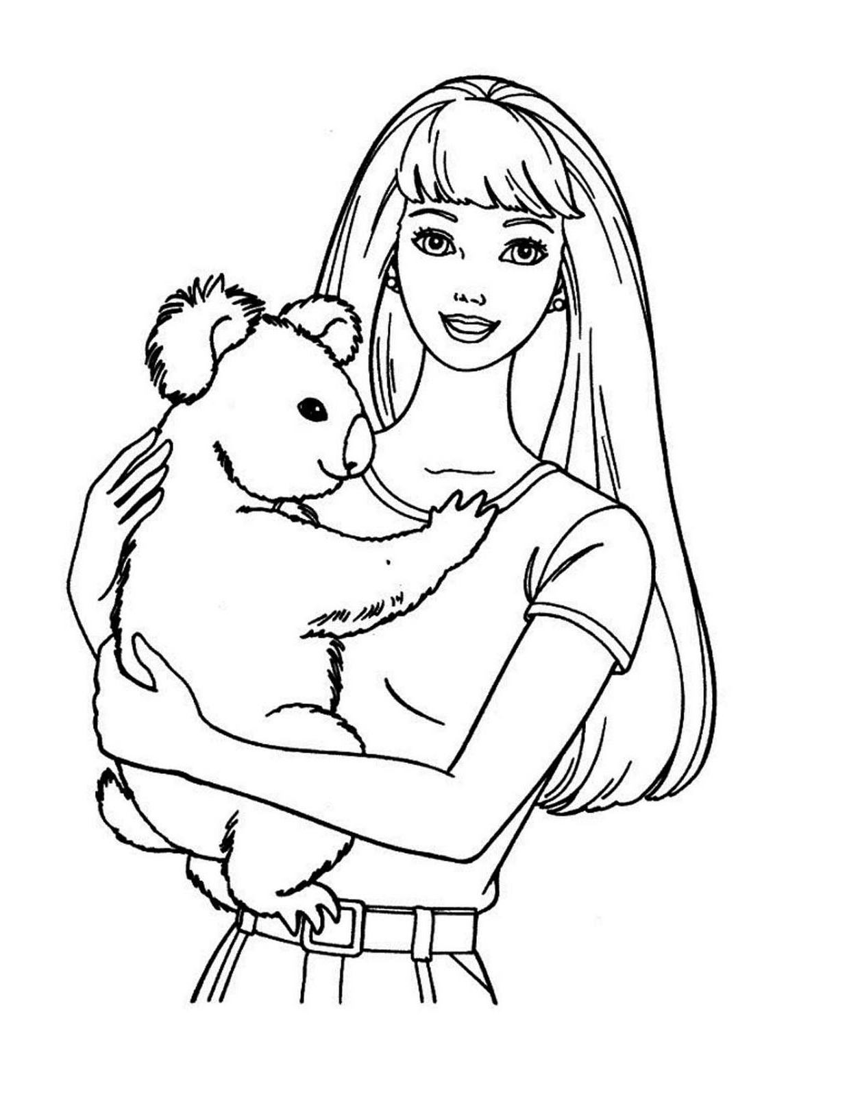 Drawing Barbie 27814 Cartoons Printable Coloring Pages