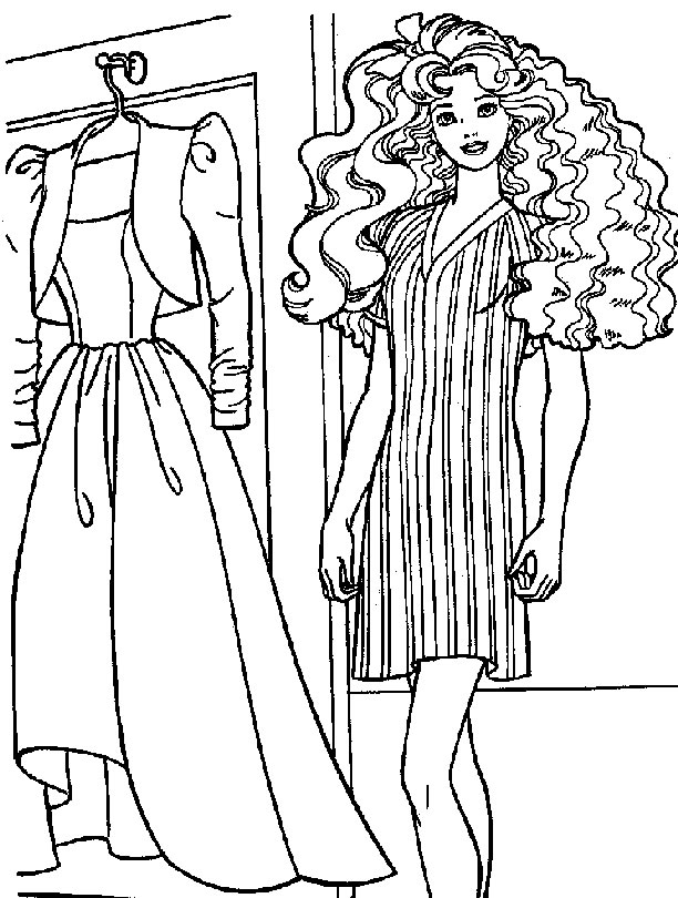 Coloring page: Barbie (Cartoons) #27846 - Free Printable Coloring Pages