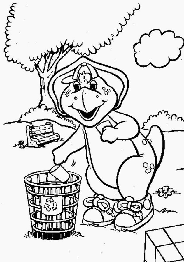 Coloring page: Barney and friends (Cartoons) #40916 - Free Printable Coloring Pages