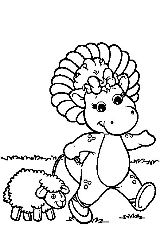 Coloring page: Barney and friends (Cartoons) #40926 - Free Printable Coloring Pages