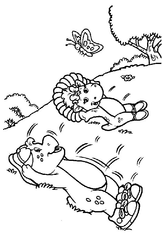Coloring page: Barney and friends (Cartoons) #40929 - Free Printable Coloring Pages