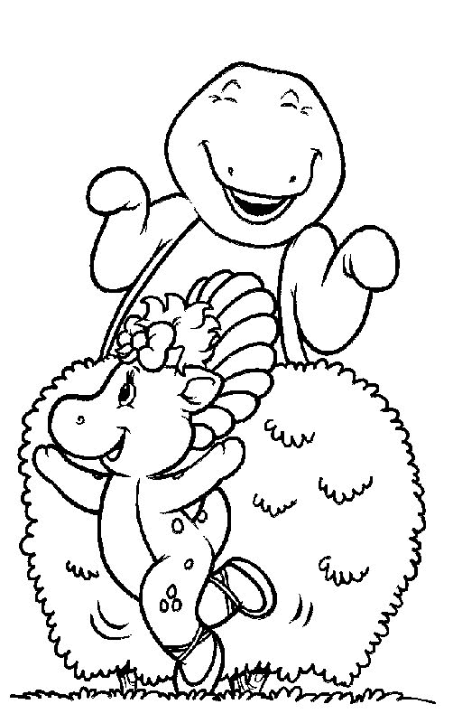 Coloring page: Barney and friends (Cartoons) #40935 - Free Printable Coloring Pages