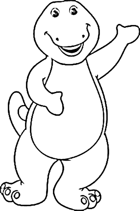 Coloring page: Barney and friends (Cartoons) #40937 - Free Printable Coloring Pages