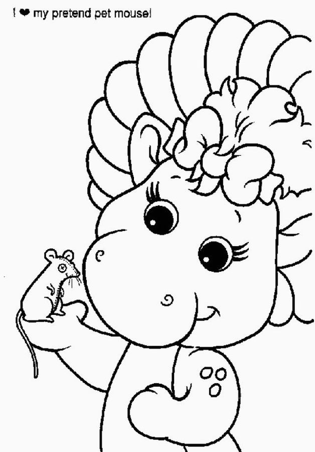 Coloring page: Barney and friends (Cartoons) #40940 - Free Printable Coloring Pages
