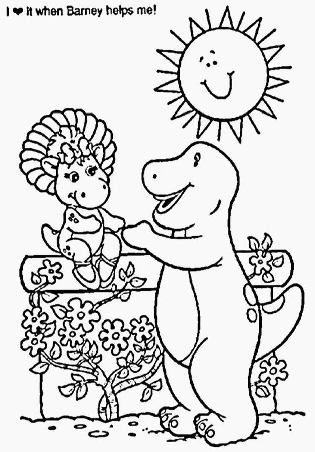 Coloring page: Barney and friends (Cartoons) #40943 - Free Printable Coloring Pages