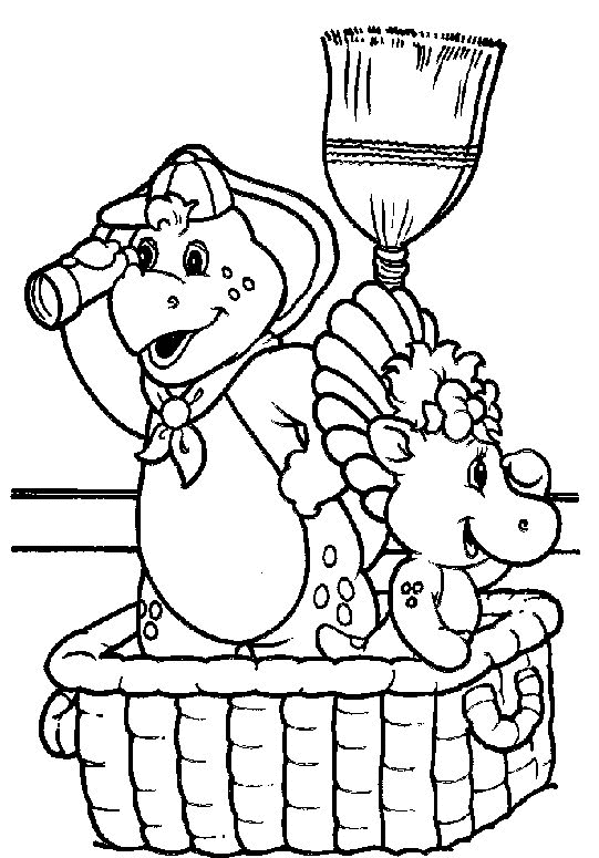 Coloring page: Barney and friends (Cartoons) #40944 - Free Printable Coloring Pages