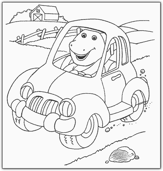 Coloring page: Barney and friends (Cartoons) #40946 - Free Printable Coloring Pages