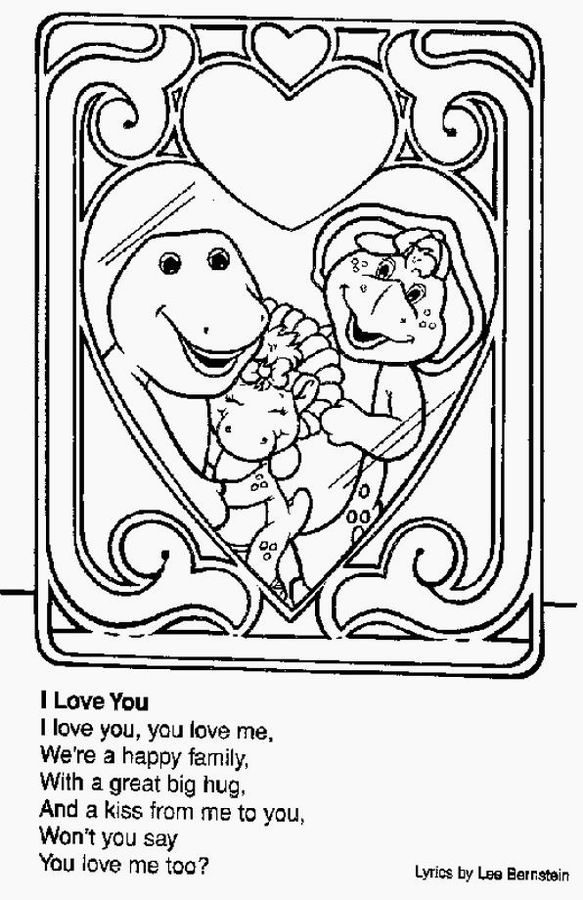 Coloring page: Barney and friends (Cartoons) #40947 - Free Printable Coloring Pages