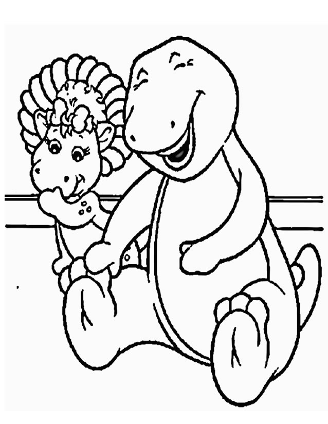 Coloring page: Barney and friends (Cartoons) #40948 - Free Printable Coloring Pages