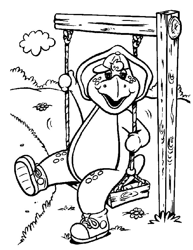 Coloring page: Barney and friends (Cartoons) #40954 - Free Printable Coloring Pages
