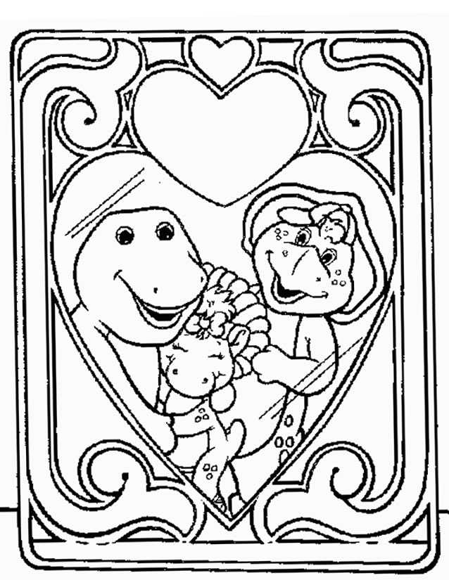 Coloring page: Barney and friends (Cartoons) #40956 - Free Printable Coloring Pages