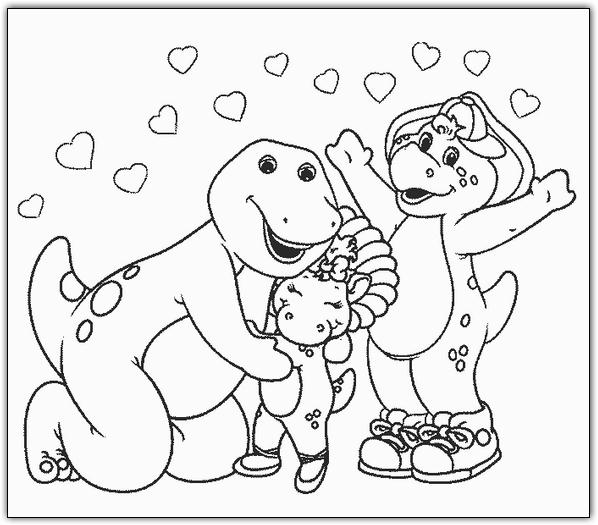 Coloring page: Barney and friends (Cartoons) #40959 - Free Printable Coloring Pages