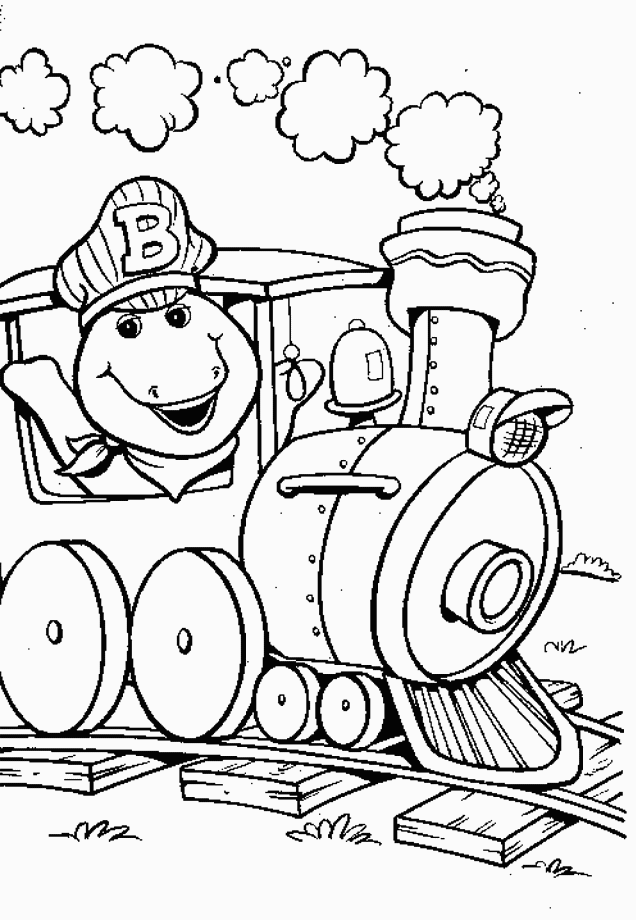 Coloring page: Barney and friends (Cartoons) #40965 - Free Printable Coloring Pages