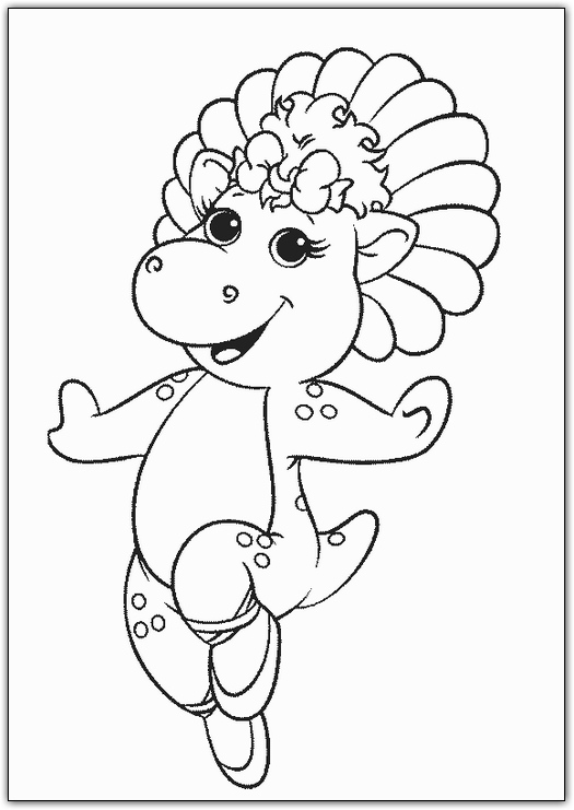 Coloring page: Barney and friends (Cartoons) #40970 - Free Printable Coloring Pages