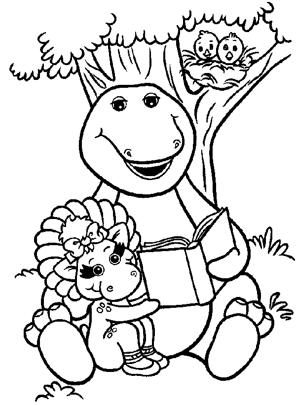 Coloring page: Barney and friends (Cartoons) #40997 - Free Printable Coloring Pages