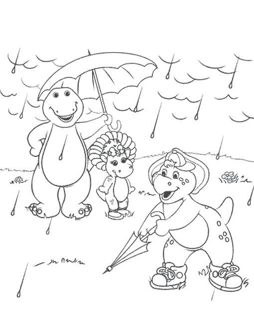 Barney and friends #41010 (Cartoons) - Printable coloring pages