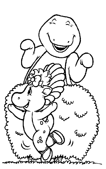 Coloring page: Barney and friends (Cartoons) #41012 - Free Printable Coloring Pages