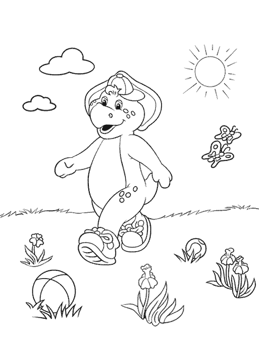 Coloring page: Barney and friends (Cartoons) #41028 - Free Printable Coloring Pages